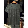 imageFlygo Mens Big ampamp Tall Camo ShotSleeve TShirtBlack