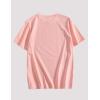imageFlygo Mens Classic Cotton Summer Crewneck Short Sleeve TShirt Blouses TopsPink