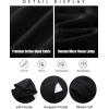 imageFlygo Mens Hoodie Oversized Fleece Pullover Fashion Hoodies Casual Long Sleeve Hooded Sweatshirt StreetwearBlack