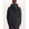 imageFlygo Mens Hoodie Oversized Fleece Pullover Fashion Hoodies Casual Long Sleeve Hooded Sweatshirt StreetwearDark Grey