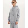 imageFlygo Mens Hoodie Oversized Fleece Pullover Fashion Hoodies Casual Long Sleeve Hooded Sweatshirt StreetwearGrey Heather