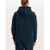 imageFlygo Mens Hoodie Oversized Fleece Pullover Fashion Hoodies Casual Long Sleeve Hooded Sweatshirt StreetwearNavy