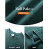 imageFlygo Mens Oversized TShirts Vintage 280G Heavy Cotton Streetwear Short Sleeve Solid Basic Tee Shirt Acid Wash Tops Dark Green