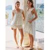 imageFlygo Nightgowns for Women Ruffle Sleeveless House Dresses Floral Print Sleep Dress Nightdress Sleepwear with PocketsLight Blue