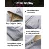 imageFlygo Unisex Boys Girls Fleece Jacket Hoodie Sherpa Lined Zip Up Hooded Sweatshirt Kids Winter JacketsLight Grey