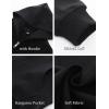 imageFlygo Unisex Boys Girls Hoodie Sweatshirt Full Zip Up Casual Long Sleeve Solid Jacket Kids Lightweight Outwear with PocketsBlack