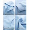imageFlygo Unisex Boys Girls Hoodie Sweatshirt Full Zip Up Casual Long Sleeve Solid Jacket Kids Lightweight Outwear with PocketsBlue