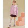 imageFlygo Unisex Boys Girls Hoodie Sweatshirt Full Zip Up Casual Long Sleeve Solid Jacket Kids Lightweight Outwear with PocketsPink