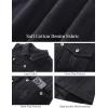 imageFlygo Womens Casual Button Up Sleeveless Denim Jean Mid Long Vest Gilet Jacket01 Black