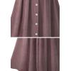 imageFlygo Womens Casual Elastic Waist Flared Pleated A Line Maxi Long SkirtNavy