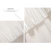 imageFlygo Womens Flared Layered Peated Ruffles Waterfall Midi SkirtWhite