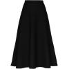 imageFlygo Womens Flared Skinny High Waisted ALine Mid Long SkirtBlack
