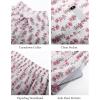 imageFlygo Womens Floral Pajamas Set Casual 2 Piece Outfits Button Down Shirt Shorts Linen Pj Lounge Sets Beach Vacation WearPink