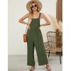 imageFlygo Womens Overalls Loose Fit Wide Leg Jumpsuits 2025 Summer Casual Rompers Jumper with PocketsArmy Green