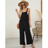 imageFlygo Womens Overalls Loose Fit Wide Leg Jumpsuits 2025 Summer Casual Rompers Jumper with PocketsBlack