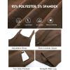 imageFlygo Womens Overalls Loose Fit Wide Leg Jumpsuits 2025 Summer Casual Rompers Jumper with PocketsCocoa Brown