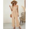 imageFlygo Womens Overalls Loose Fit Wide Leg Jumpsuits 2025 Summer Casual Rompers Jumper with PocketsKhaki