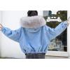 imageFlygo Womens Oversized Warm Sherpa Lined Faux Fur Hooded Denim Jacket Jean CoatGrey