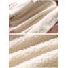 imageFlygo Womens Single Breasted Sherpa Fleece Lined Fur Collar Corduroy JacketKhaki