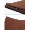 imageFlygo Womens Trendy Wool Blend Mermaid Skirt Midi Tail Pencil SkirtsBlack