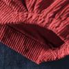 imageFlygo Womens Vintage Corduroy ALine Pleated Long Midi Skirt with PocketsRed