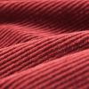 imageFlygo Womens Vintage Corduroy ALine Pleated Long Midi Skirt with PocketsRed