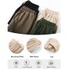 imageFlygo Womens Wide Leg Baggy Pants Casual Elastic High Waisted Palazzo Harem Slacks Ankle Length Loose Trousers with PocketsApricot