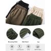 imageFlygo Womens Wide Leg Baggy Pants Casual Elastic High Waisted Palazzo Harem Slacks Ankle Length Loose Trousers with PocketsArmygreen