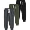 imageFlygo 3 Pack Boys Sweatpants Kids Active Joggers Athletic Casual Basic Pull On Pants with Pockets DrawstringBlackdarkgreyarmygreen