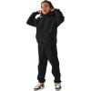 imageFlygo Girls Boys Fleece 2 Piece Outfits Pants Set Hoodies Sweatshirt and Jogger SweatpantsBlack
