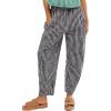 imageFlygo Girls Plaid Wide Leg Pants Gingham Elastic Waist Trousers Cute Print Bottoms with Slant PocketsBlack