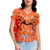imageFlygo Hollow Out Floral Lace Crop Top for Women 2025 Trendy Oversized Sleeveless Crochet Vest Coverup Y2K Going Out TopsOrange