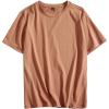 imageFlygo Mens Classic Cotton Summer Crewneck Short Sleeve TShirt Blouses TopsCoffee
