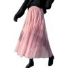 imageFlygo Womens High Waist ALine Tulle Long Midi Skirt Princess Tutu Party SkirtsPink