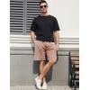 imageFlygo Mens Sweat Shorts Athletic Acid Washed Cotton Gym Short Elastic Waist Drawstring Workout Jogger Pants with PocketsKhaki