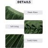 imageFlygo Pleated Skirts for Women Elastic High Waist ALine Midi Skirt Casual Flowy Swing Pleated SkirtGreen