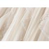 imageFlygo Womens A Line Ruffle Tulle Midi Skirt Embroidered Pearls Beading Fairy High Waisted Long Mesh Tutu SkirtsApricot