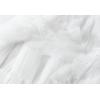 imageFlygo Womens A Line Ruffle Tulle Midi Skirt Embroidered Pearls Beading Fairy High Waisted Long Mesh Tutu SkirtsWhite