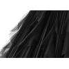 imageFlygo Womens A Line Ruffle Tulle Midi Skirt High Waisted Fairy Long Mesh Tutu SkirtsBlack