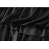 imageFlygo Womens A Line Ruffle Tulle Midi Skirt High Waisted Fairy Long Mesh Tutu SkirtsBlack