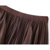 imageFlygo Womens A Line Ruffle Tulle Midi Skirt High Waisted Fairy Long Mesh Tutu SkirtsCoffee