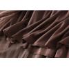 imageFlygo Womens A Line Ruffle Tulle Midi Skirt High Waisted Fairy Long Mesh Tutu SkirtsCoffee