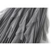 imageFlygo Womens A Line Ruffle Tulle Midi Skirt High Waisted Fairy Long Mesh Tutu SkirtsGrey