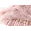 imageFlygo Womens A Line Ruffle Tulle Midi Skirt High Waisted Fairy Long Mesh Tutu SkirtsPink