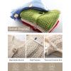imageFlygo Womens Crochet Sweater Vest Sleeveless 2025 Trendy Spring Summer Tops Button Crop Chunky Knit Sweaters CardiganBeige