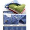 imageFlygo Womens Crochet Sweater Vest Sleeveless 2025 Trendy Spring Summer Tops Button Crop Chunky Knit Sweaters CardiganBlue
