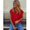 imageFlygo Womens Crochet Sweater Vest Sleeveless 2025 Trendy Spring Summer Tops Button Crop Chunky Knit Sweaters CardiganRed