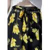 imageFlygo Womens High Waist Pleated Chiffon Boho Floral Flowy Midi SkirtFlower 3