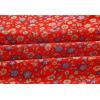 imageFlygo Womens Vintage Floral Print High Elastic Waist Pleated Maxi Long Boho SkirtRed