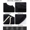 imageFlygo Boys Girls 2 Piece Tracksuit Athletic Sweatsuits Set Unisex Kids Crewneck Sweatshirt and Jogger Sweatpants with PocketsBlack